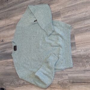 Campus Pale Green Poly Wool Men's Crew Neck Sweater Size XL